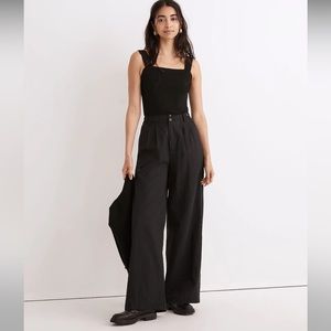 Madewell Harlow Black Wide Leg Pants